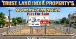 MANIKKAVALLI NAGAR NEAR PLOT FOR SALE!