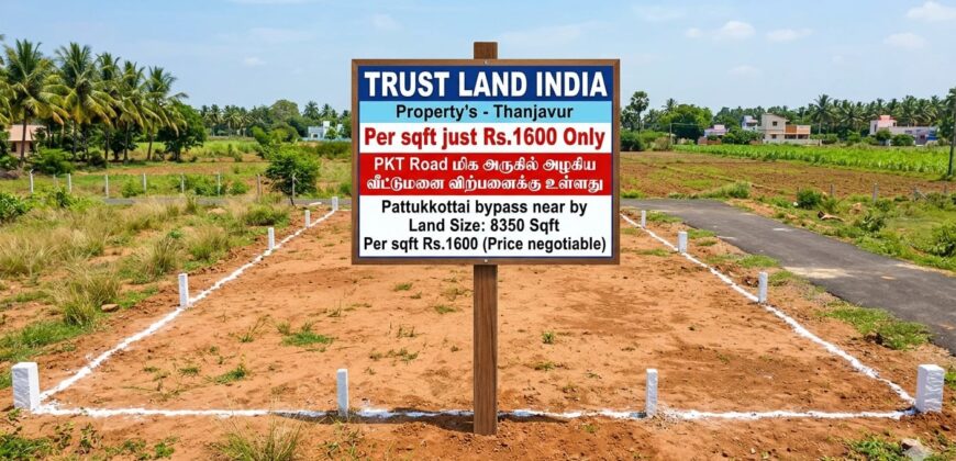PATTUKKOTTAI ROAD NEAR PLOT FOR SALE!